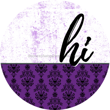 Halloween Door Hanger Dco-01637-Dh 18’ Round Wood